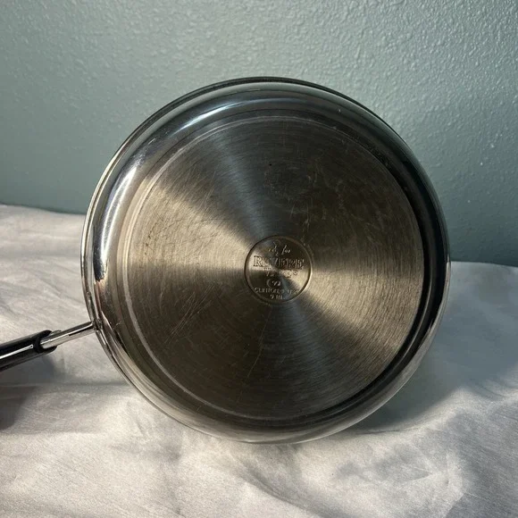 Vintage 1801 Revere Ware 9"- 951 Skillet, Fry Pan Stainless, Clinton , ILL - Picture 7 of 7